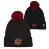 Dětská zimní čepice Chicago Blackhawks NHL Draft Beanie Cuff With Pom