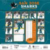 Kalendář San Jose Sharks NHL 2025 Wall Calendar