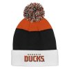 Dětská zimní čepice Anaheim Ducks NHL Essentials Cuffed Knit W Pom