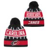 Dětská zimní čepice Carolina Hurricanes NHL Go Fast Cuffed Knit W Pom