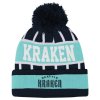 Dětská zimní čepice Seattle Kraken NHL Go Fast Cuffed Knit W Pom