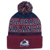 Dětská zimní čepice Colorado Avalanche NHL Puck Pattern Cuffed Pom