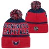 Dětská zimní čepice Washington Capitals NHL Puck Pattern Cuffed Pom