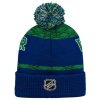 Dětská zimní čepice Vancouver Canucks NHL Puck Pattern Cuffed Pom