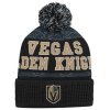 Dětská zimní čepice Vegas Golden Knights NHL Puck Pattern Cuffed Pom