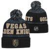 Dětská zimní čepice Vegas Golden Knights NHL Puck Pattern Cuffed Pom