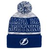 Dětská zimní čepice Tampa Bay Lightning NHL Puck Pattern Cuffed Pom