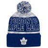 Dětská zimní čepice Toronto Maple Leafs  Puck Pattern Cuffed Pom