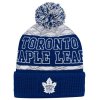 Dětská zimní čepice Toronto Maple Leafs NHL Puck Pattern Cuffed Pom