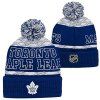 Dětská zimní čepice Toronto Maple Leafs  Puck Pattern Cuffed Pom