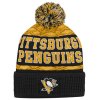 Dětská zimní čepice Pittsburgh Penguins NHL Puck Pattern Cuffed Pom
