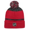 Dětská zimní čepice Detroit Red Wings NHL Puck Pattern Cuffed Pom