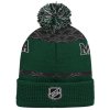 Dětská zimní čepice Minnesota Wild NHL Puck Pattern Cuffed Pom