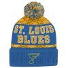 Dětská zimní čepice St. Louis Blues NHL Puck Pattern Cuffed Pom