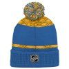 Dětská zimní čepice St. Louis Blues NHL Puck Pattern Cuffed Pom