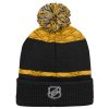 Dětská zimní čepice Boston Bruins NHL Puck Pattern Cuffed Pom
