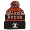 Dětská zimní čepice Anaheim Ducks NHL Puck Pattern Cuffed Pom