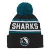 Dětská zimní čepice San Jose Sharks NHL 3Rd Jersey Jacquard Cuff Pom