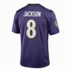 Pánský dres Lamar Jackson #8 Baltimore Ravens NFL Nike Game Home Jersey