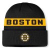 Pánská zimní čepice Boston Bruins NHL Authentic Pro A/Cap Cuffed Beanie