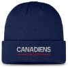 Pánská zimní čepice Montreal Canadiens NHL Authentic Pro A/Cap Cuffed Beanie