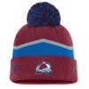 Dámská zimní čepice Colorado Avalanche NHL Authentic Pro W/Cap Cuffed Pom Beanie