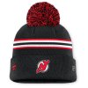 Dámská zimní čepice New Jersey Devils NHL Authentic Pro W/Cap Cuffed Pom Beanie