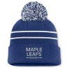 Dámská zimní čepice Toronto Maple Leafs NHL Authentic Pro W/Cap Cuffed Pom Beanie