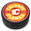 Puk Calagary Flames Gear Textured Puck
