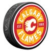 Puk Calagary Flames Gear Textured Puck