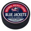 Puk Columbus Blue Jackets NHL Block Textured Puck