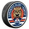 Puk Edmonton Oilers Hunter Mascot Textured Puck