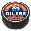 Puk Edmonton Oilers Block Textured Puck