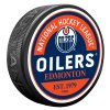 Puk Edmonton Oilers Block Textured Puck