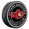 Puk Ottawa Senators Striped Textured Puck