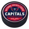 Puk Washington Capitals NHL Block Textured Puck