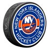 Puk New York Islanders Striped Textured Puck