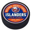Puk New York Islanders Block Textured Puck