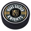Puk Vegas Golden Knights Gear Textured Puck