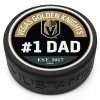 Puk Vegas Golden Knights #1 Dad Textured Puck