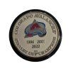 Puk Colorado Avalanche NHL Medallion Stanley Cup Years