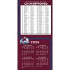 Kalendář Colorado Avalanche NHL 2026 Wall Calendar