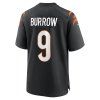 Pánský dres Joe Burrow #9 Cincinnati Bengals NFL Nike Game Home Jersey černá