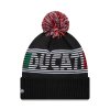 Pánská zimní čepice Ducati Motor Logo Knit medium cuff bobble