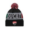 Pánská zimní čepice Ducati Motor Logo Knit medium cuff bobble