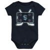 Dětské body Seattle Kraken NHL Littlest Player 3Pk Creeper Se