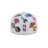 Pánská kšiltovka NBA Logo NEW ERA 5950 All over bílá
