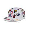 Pánská kšiltovka NBA Logo NEW ERA 5950 All over bílá