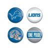 Sada placek Detroit Lions NFL Button 4 Pack