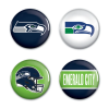 Sada placek Seattle Seahawks NFL Button 4 Pack